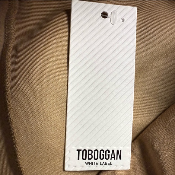 Toboggan Aspen Scuba Camel Wide Leg Trouser Front Seam XL - Picture 4 of 5